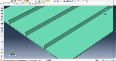 آموزش محاسبه تنش تسلیم صفحه تقویت شده تحت انفحار در آباکوس